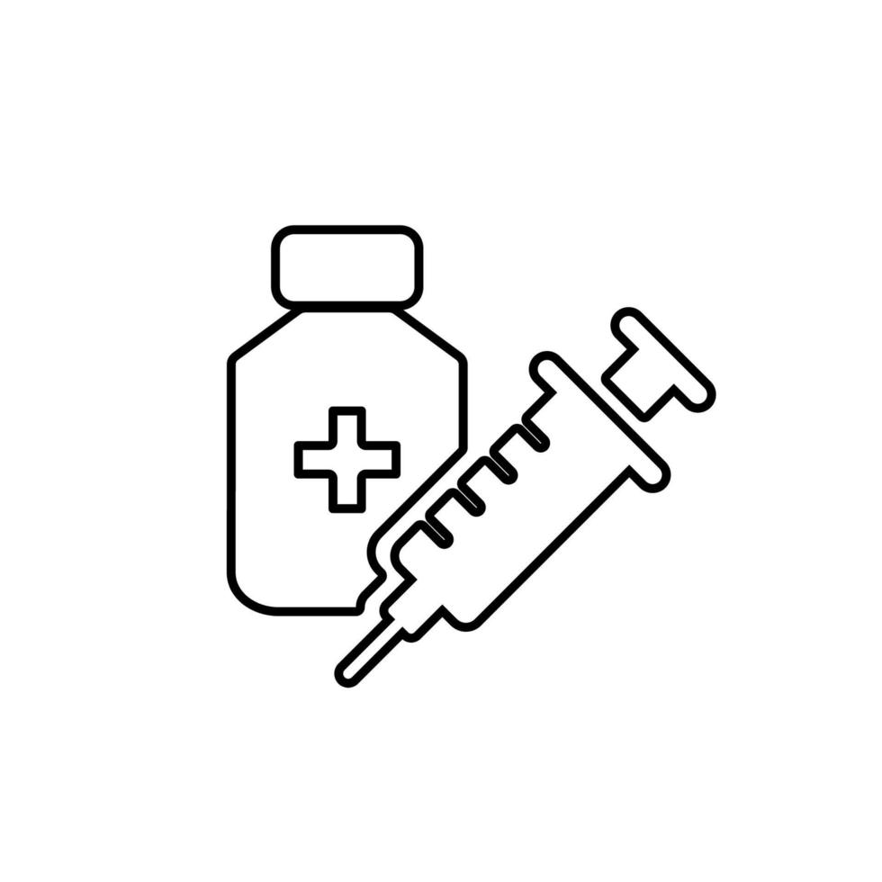 vaccine icon vector. vaccine icon vector illustration