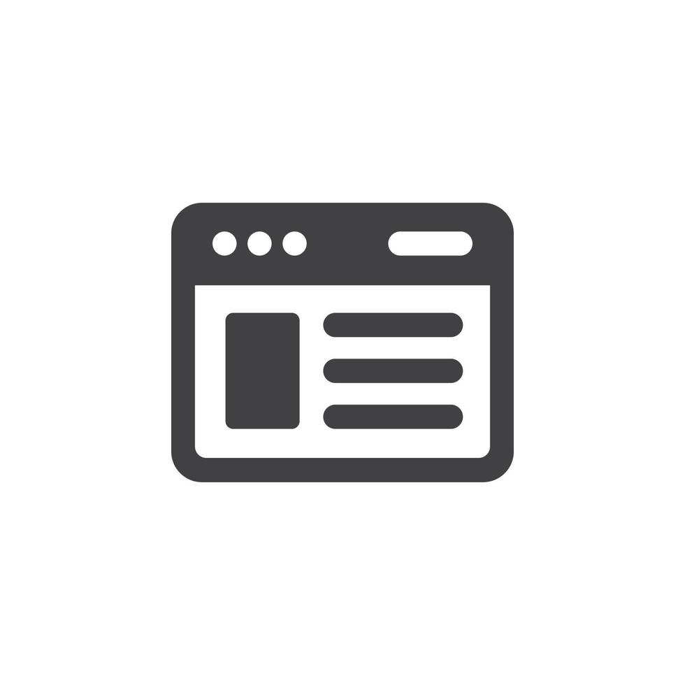 website icon vector. website icon vector illustration