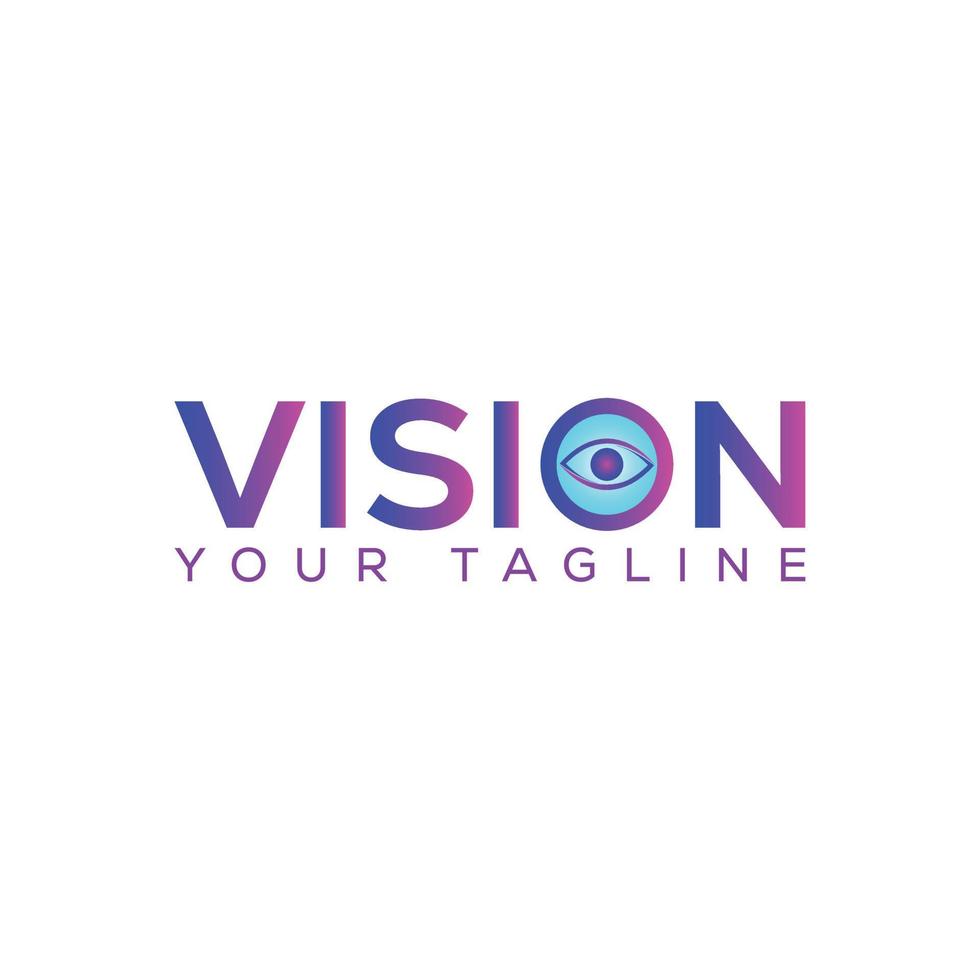 Medical, Clinic And Eye Center Vision 3D Logo Icon Vector Illustration