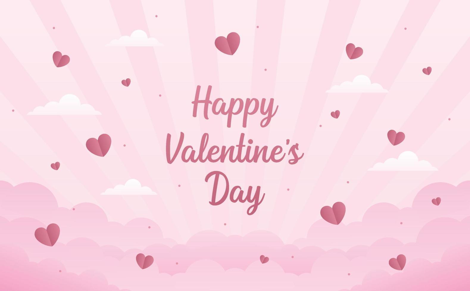 happy valentines day background vector