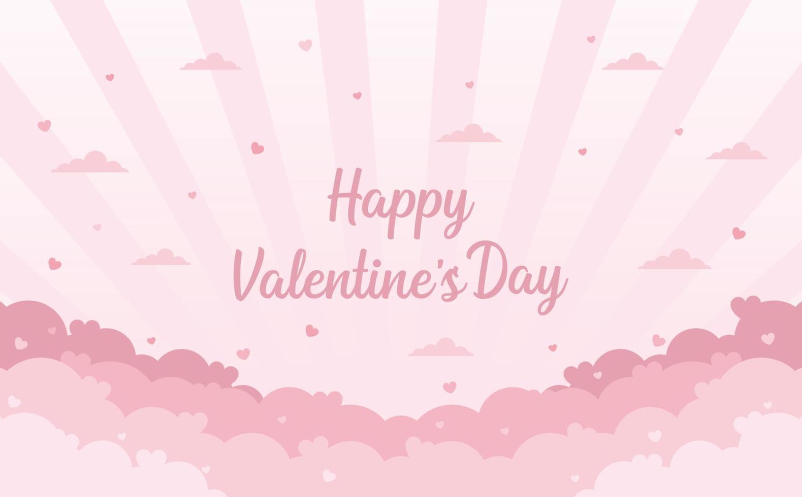 happy valentines day background vector