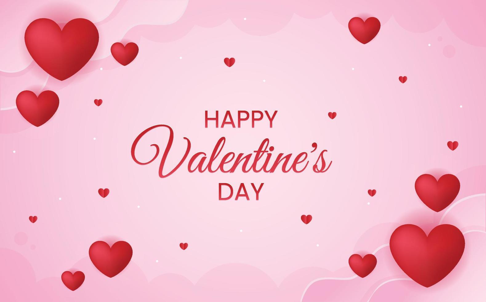 happy valentines day background vector