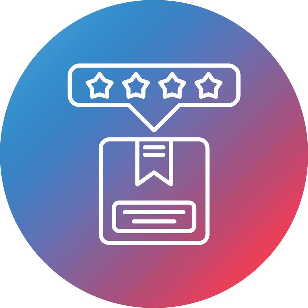Feedback Line Gradient Circle Background Icon vector