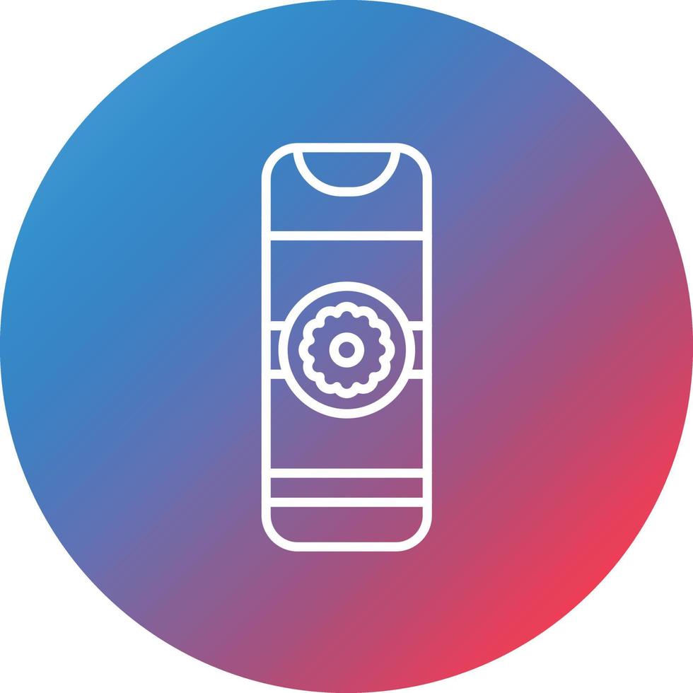 Air Freshener Line Gradient Circle Background Icon vector