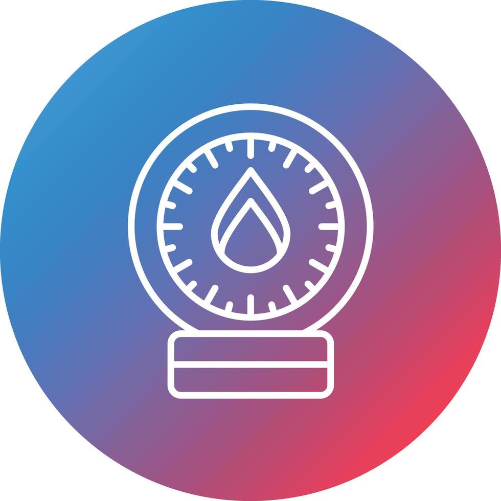 Tabata Workout Line Gradient Circle Background Icon vector