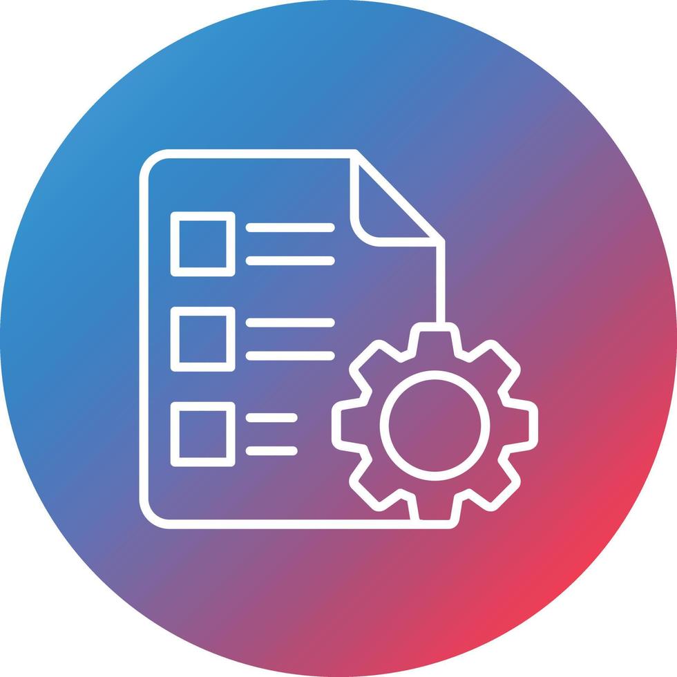 Protocol Line Gradient Circle Background Icon vector