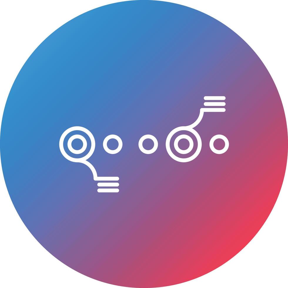 Circle Accent Timeline Line Gradient Circle Background Icon vector