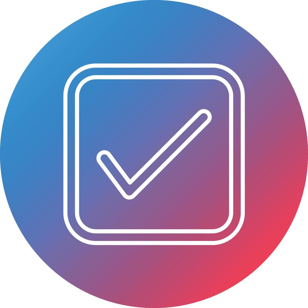 Marked Line Line Gradient Circle Background Icon vector