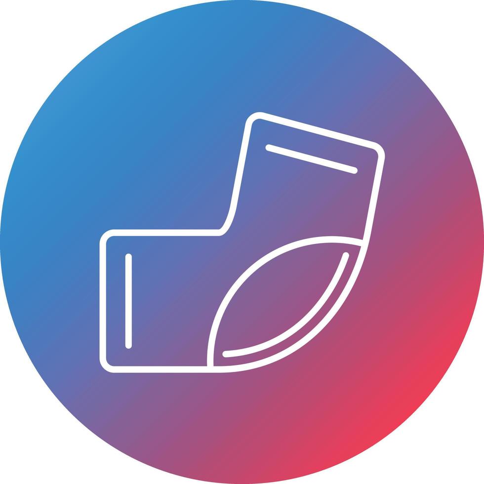 Elbow Guards Line Gradient Circle Background Icon vector