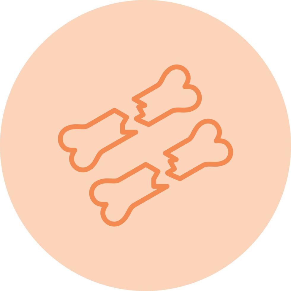 Broken Bone Vector Icon