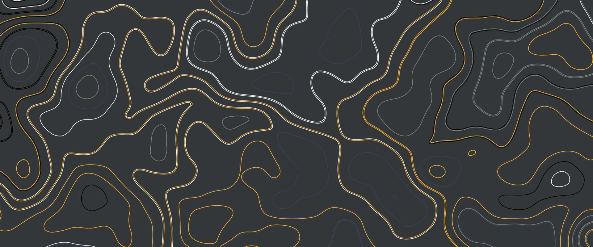 Abstract topographic map concept with space for your copy. Colorful topographical contour lines isolated on a gray background. vector