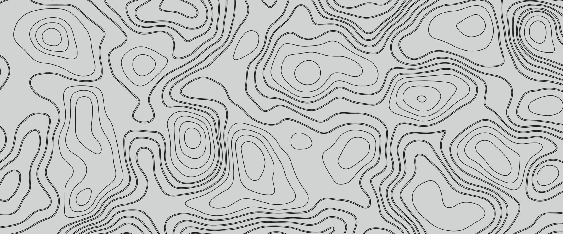 fondo abstracto de relieves curvos de papel de onda blanca, fondo de mapa de contornos topográficos abstractos. relieve montañoso geográfico. fondo de líneas abstractas. mapas de contorno. concepto de negocio. vector