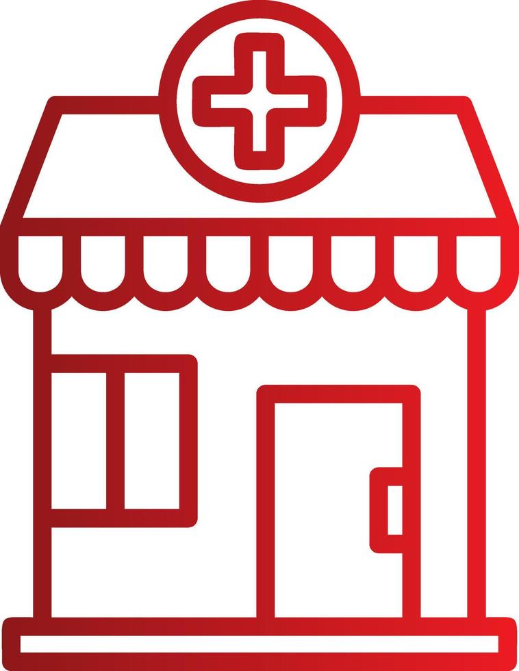 Pharmacy Building Vector Icon