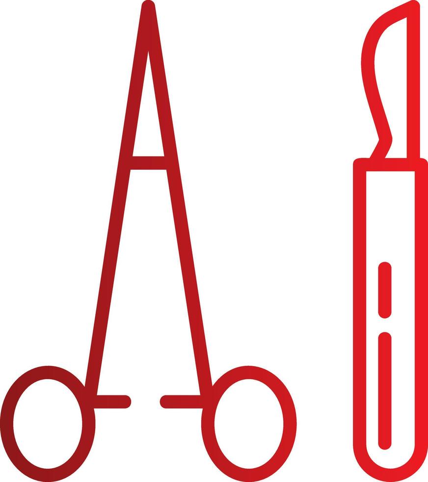 Surgeon Tools Vector Icon