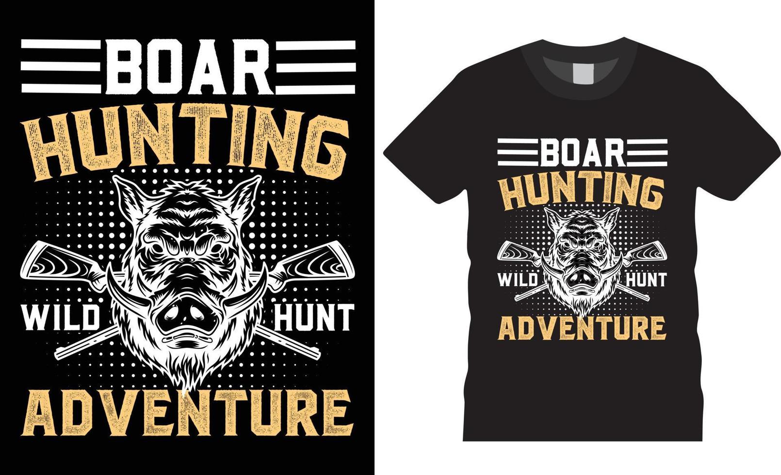 vector de diseño de camiseta creativa de caza