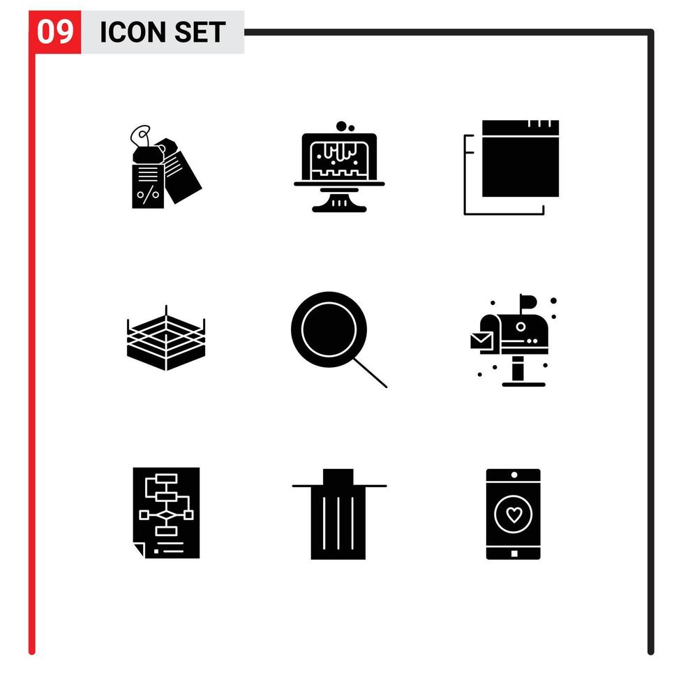 paquete de iconos de vector de stock de 9 signos y símbolos de línea para aplicaciones de la ciudad de la vida zoom elementos de diseño de vector editables de lucha libre