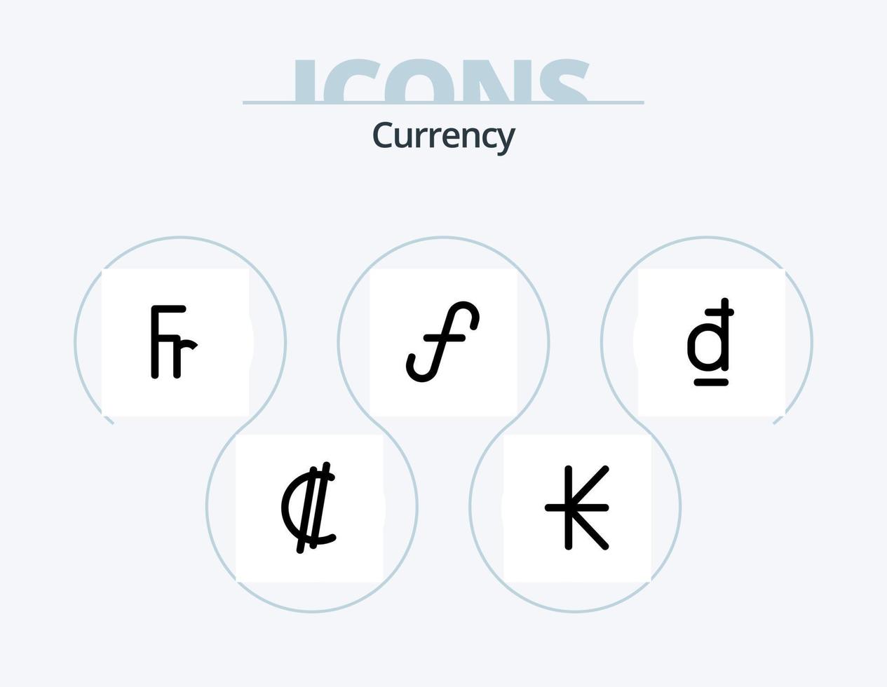 paquete de iconos de línea de moneda 5 diseño de iconos. divisa. bitcoin argentino divisa. Armenia vector