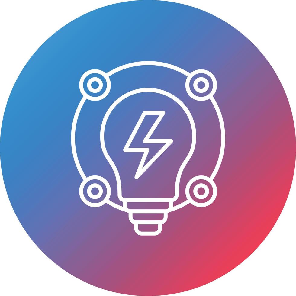 Ambient Creative Line Gradient Circle Background Icon vector