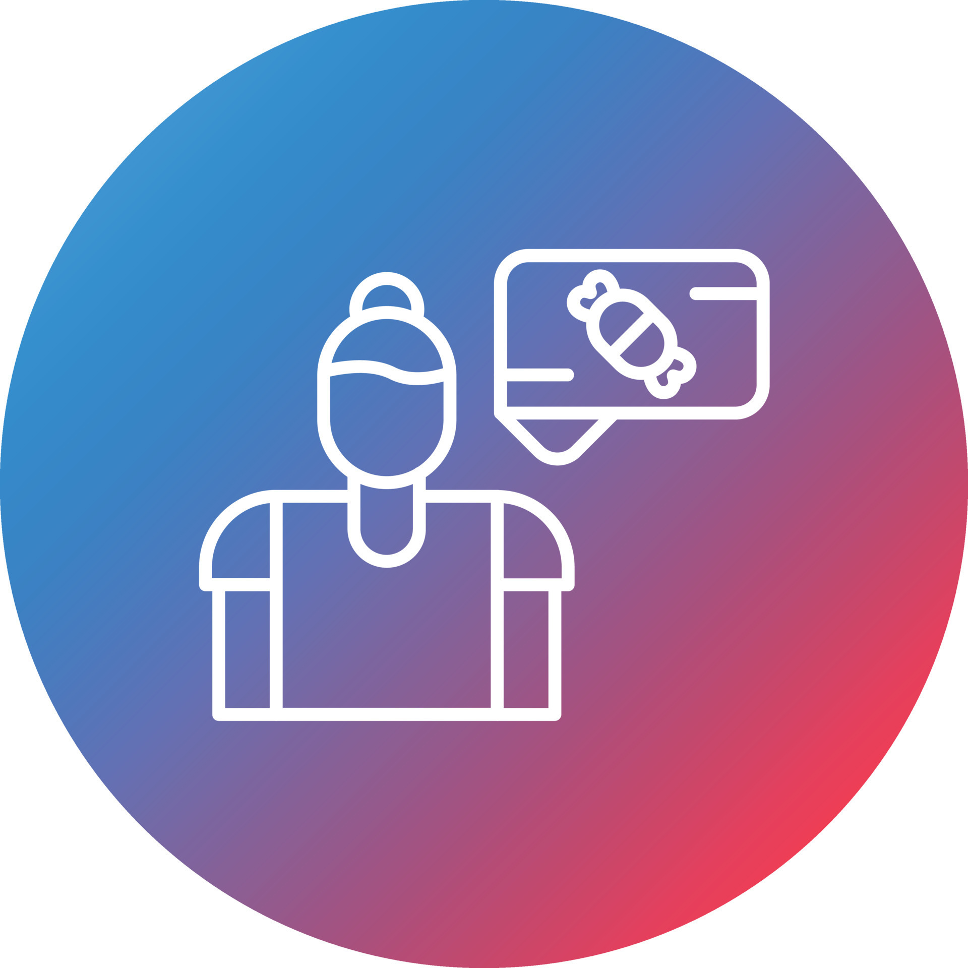 Bad Eating Habits Line Gradient Circle Background Icon 16828657 Vector bad-eating-habits-line-gradient-circle-background-icon-16828657-vector