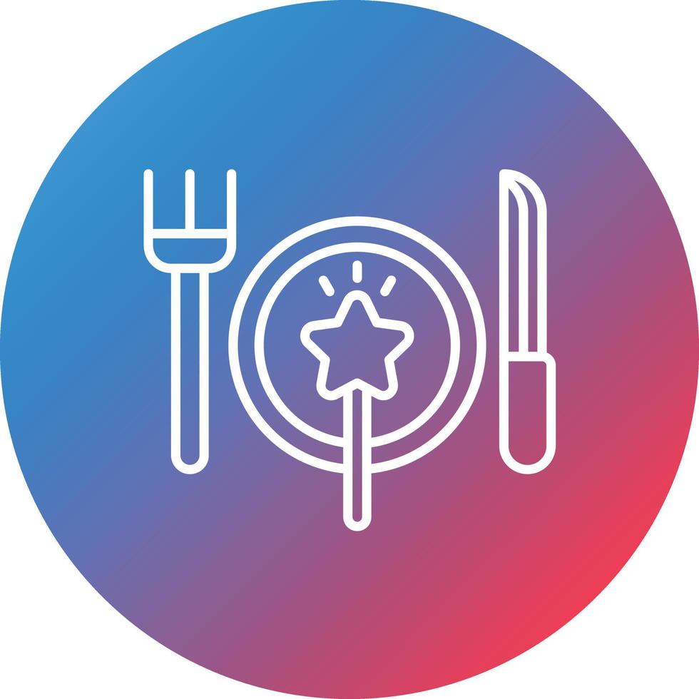 Miracle Diet Line Gradient Circle Background Icon vector