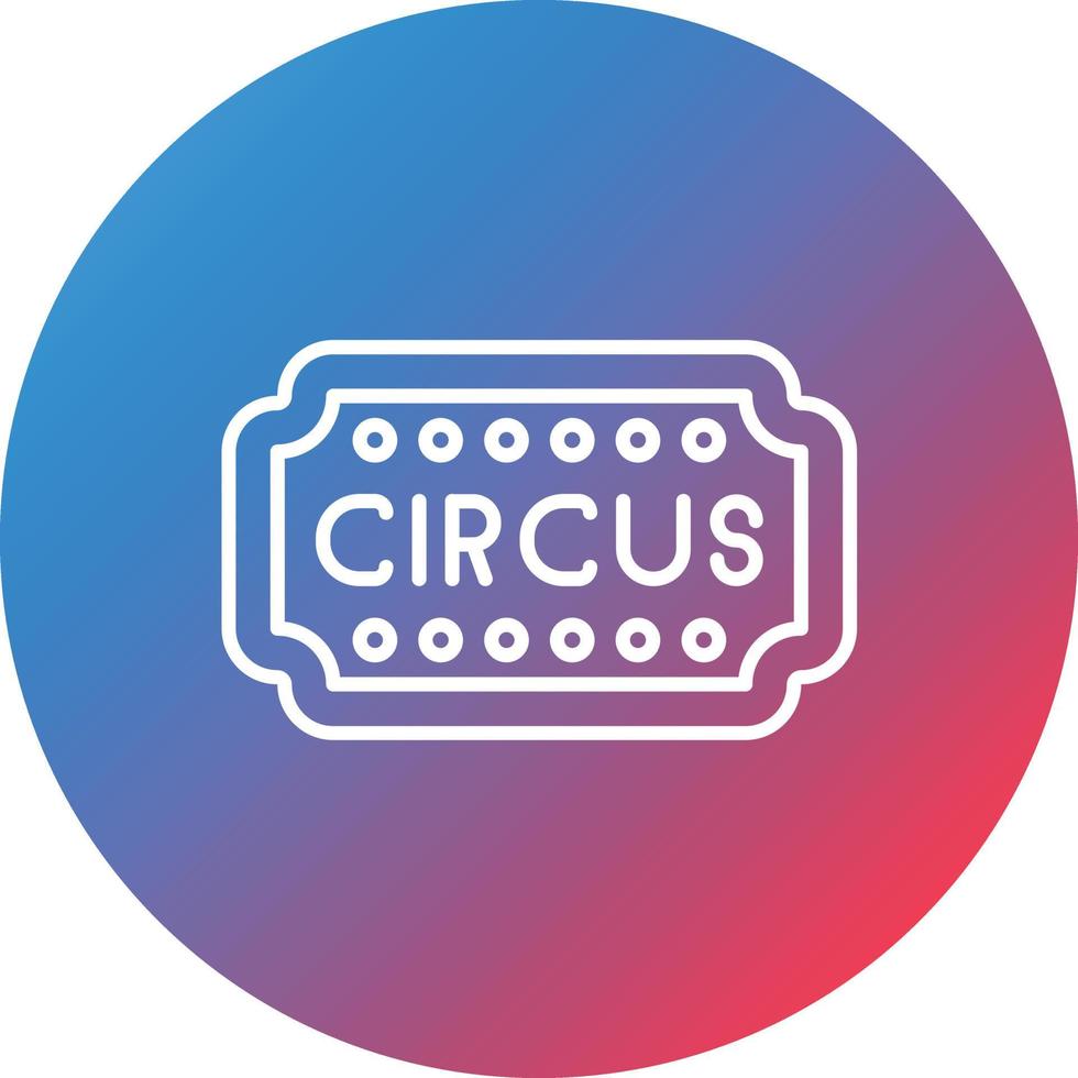 Banner Line Gradient Circle Background Icon vector