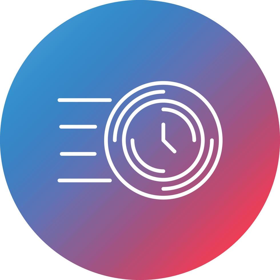Estimate Line Gradient Circle Background Icon vector