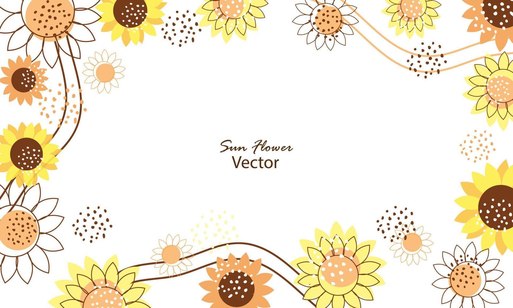 Abctract de fondo de girasol con fluido vector