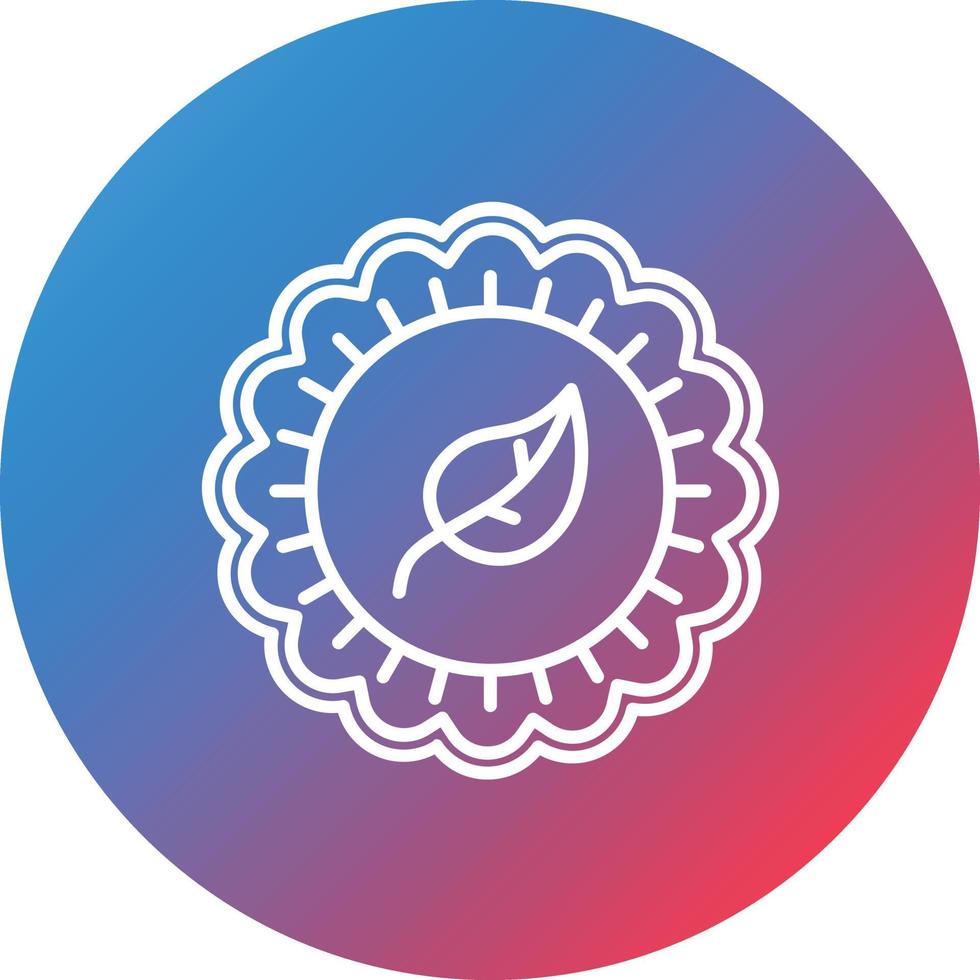 Homemade Food Line Gradient Circle Background Icon vector