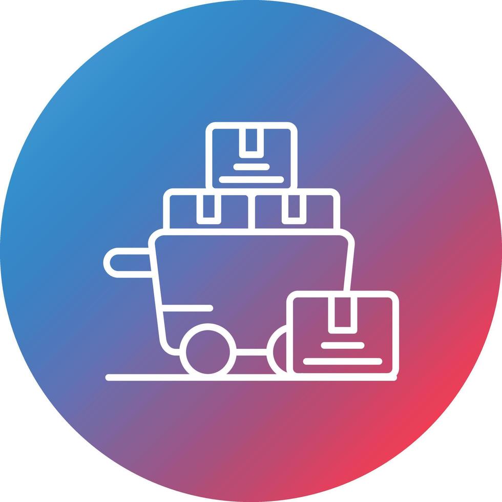 Bulk Purchase Line Gradient Circle Background Icon vector