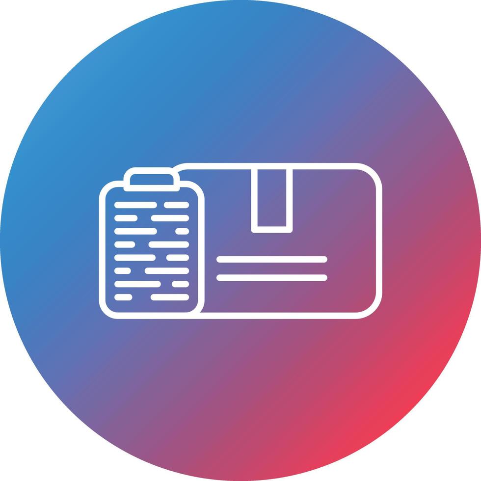 Product Manager Line Gradient Circle Background Icon vector