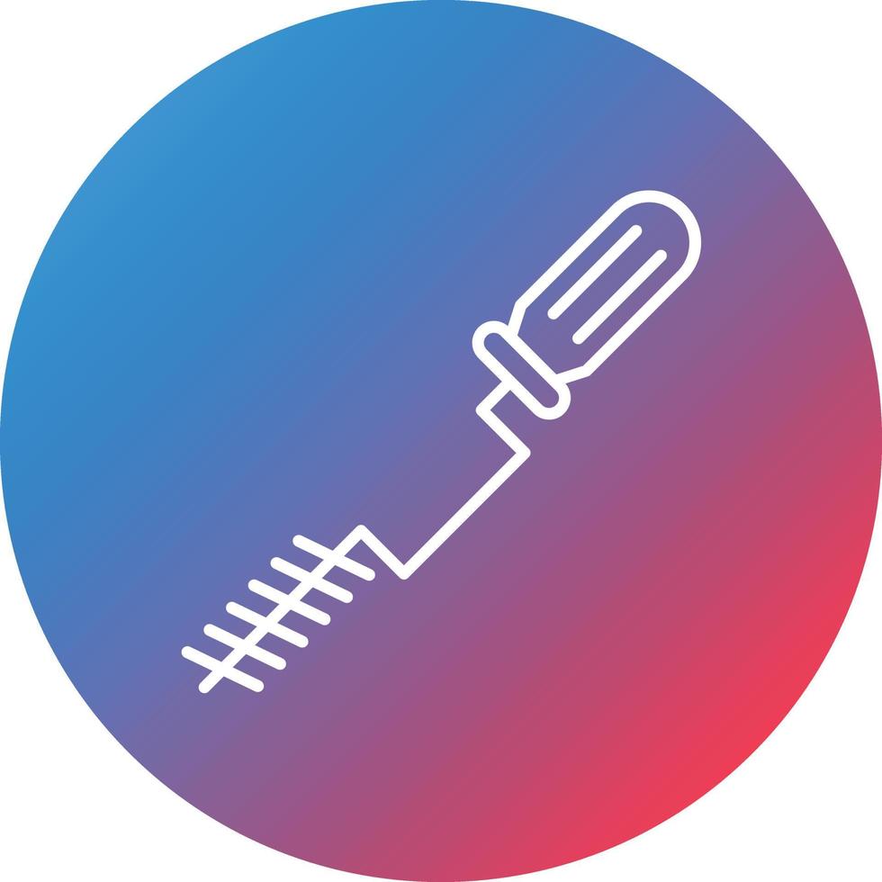 Sink Auger Line Gradient Circle Background Icon vector