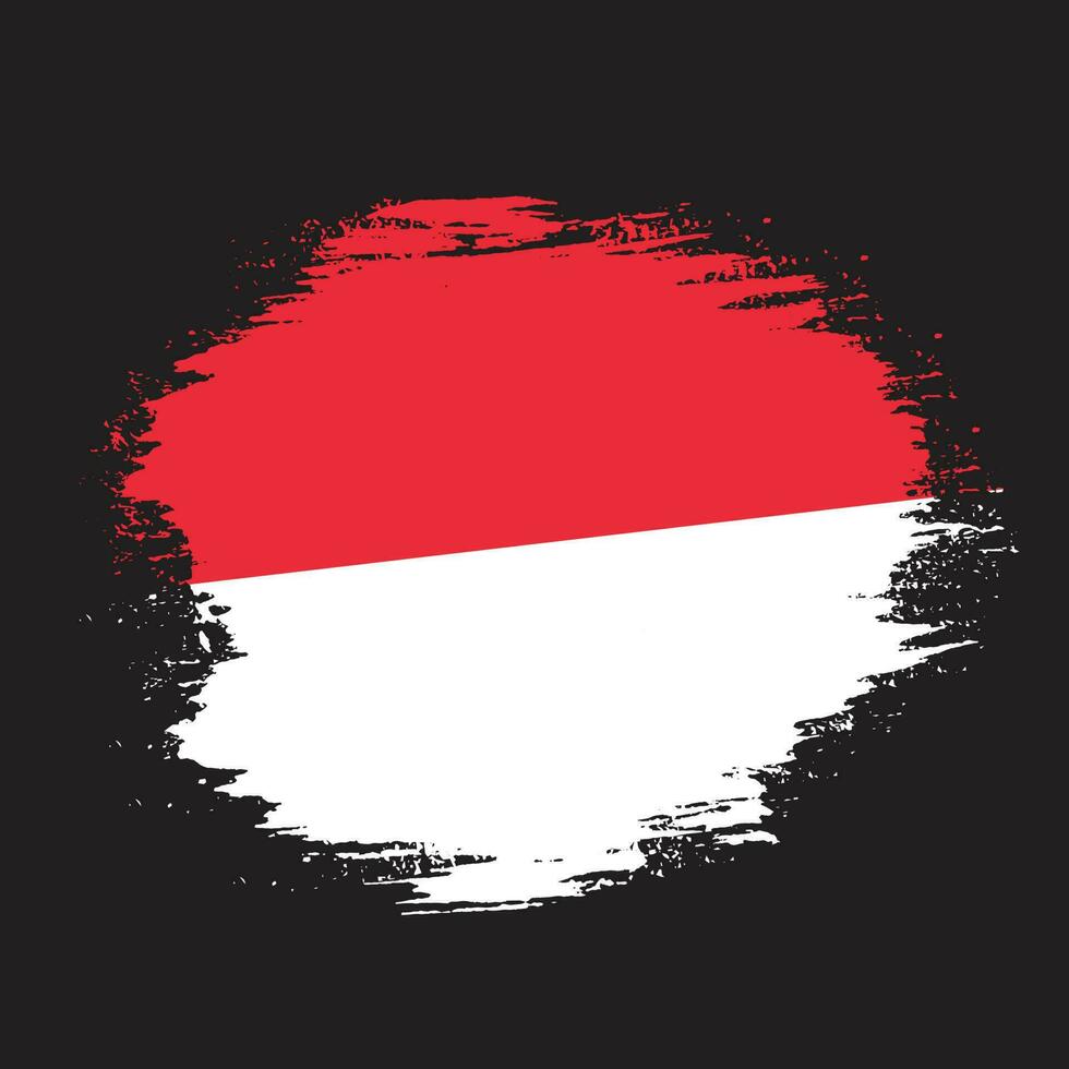 vector de diseño de bandera de indonesia grungy splash