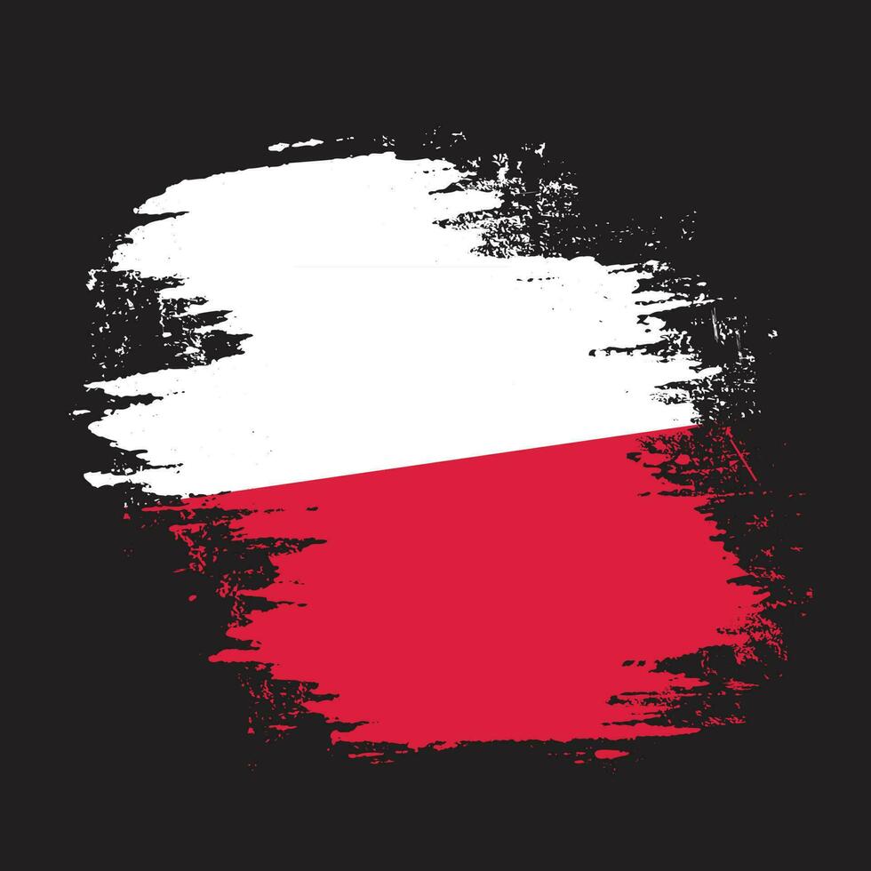 gráfico, polonia, grunge, textura, bandera vector