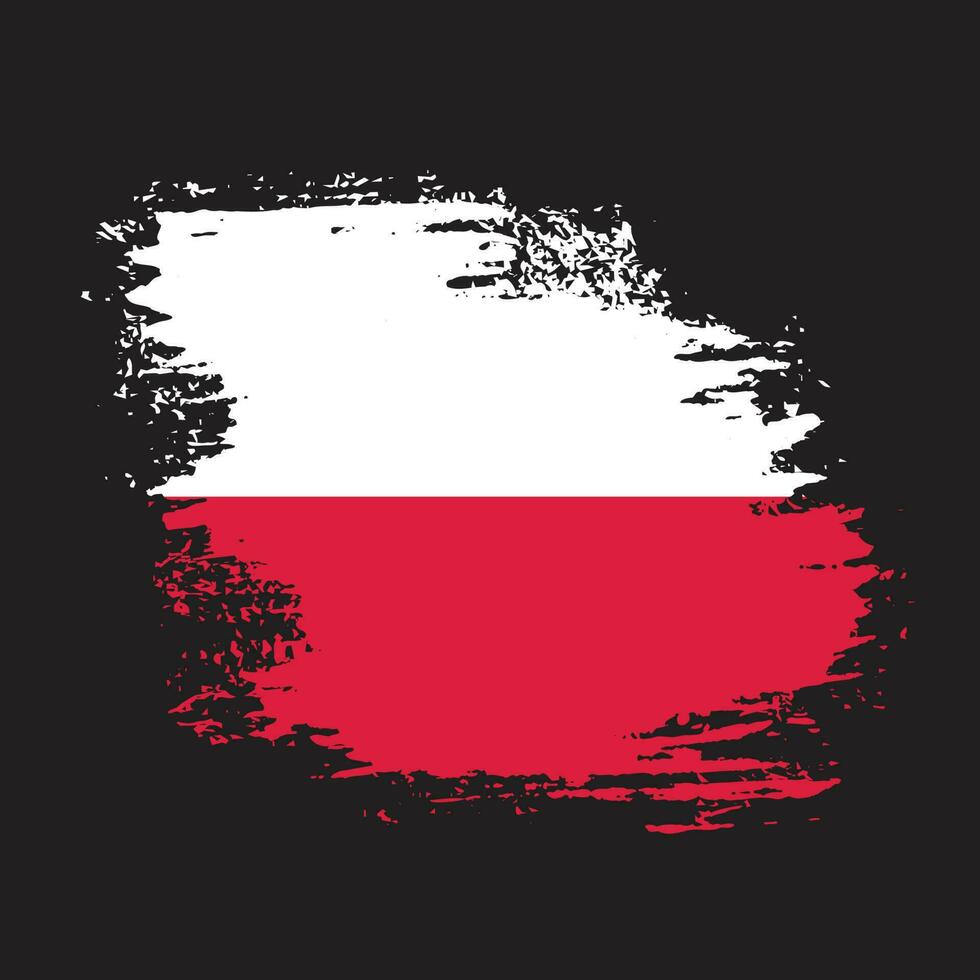 polonia, grunge, bandera, vector