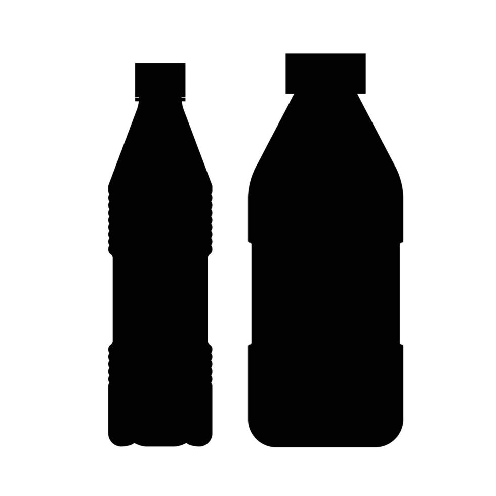 diseño de vector de icono de botella de plástico