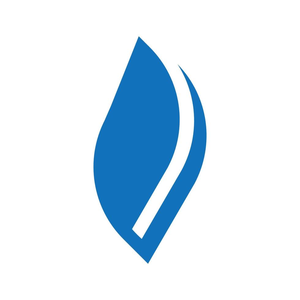 blue fire flame logo vector