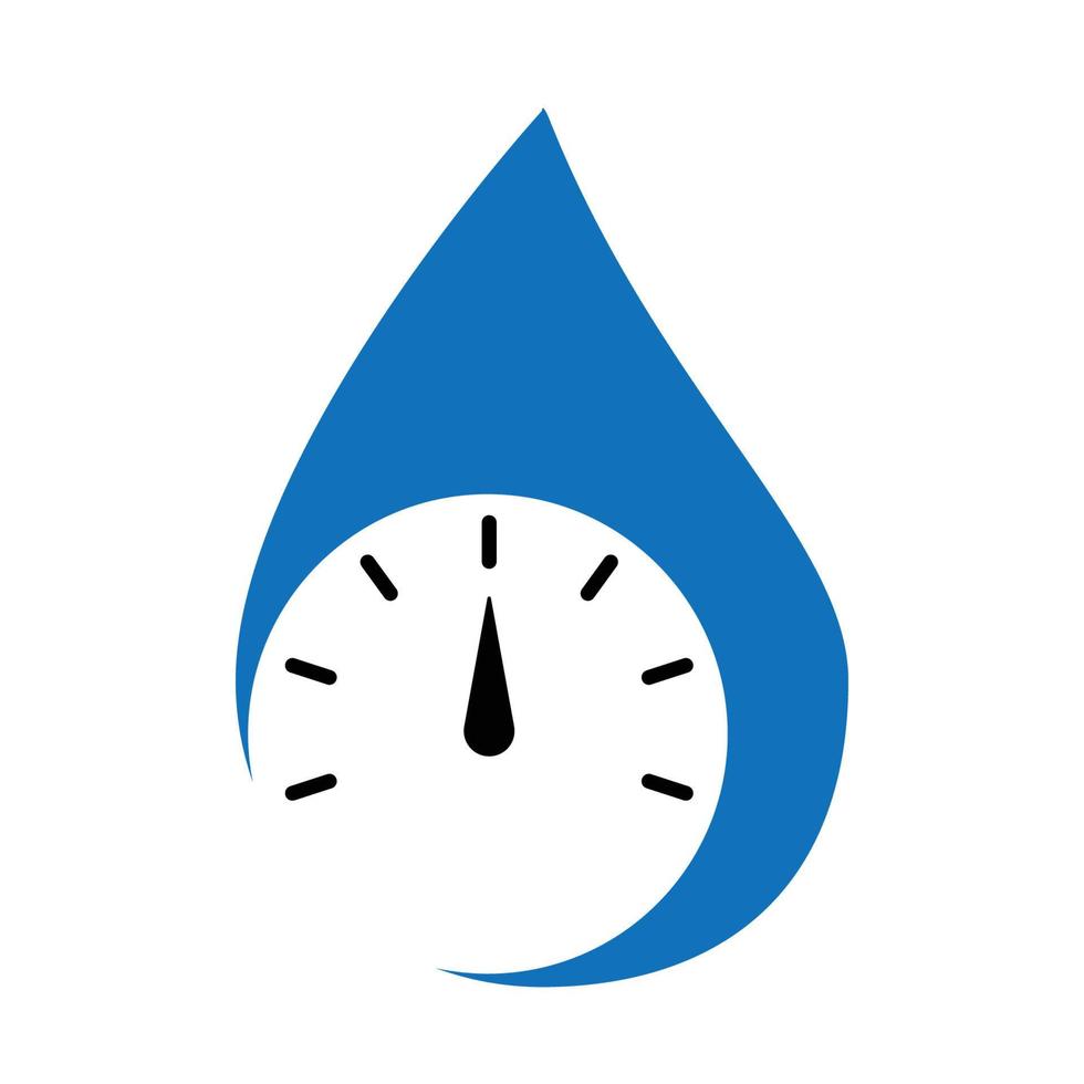 simple hydrometer logo illustration design vector