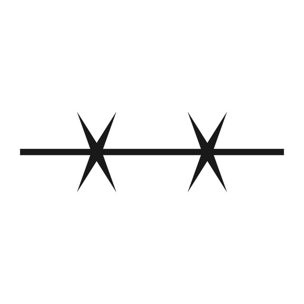 barbed wire icon illustration design vector