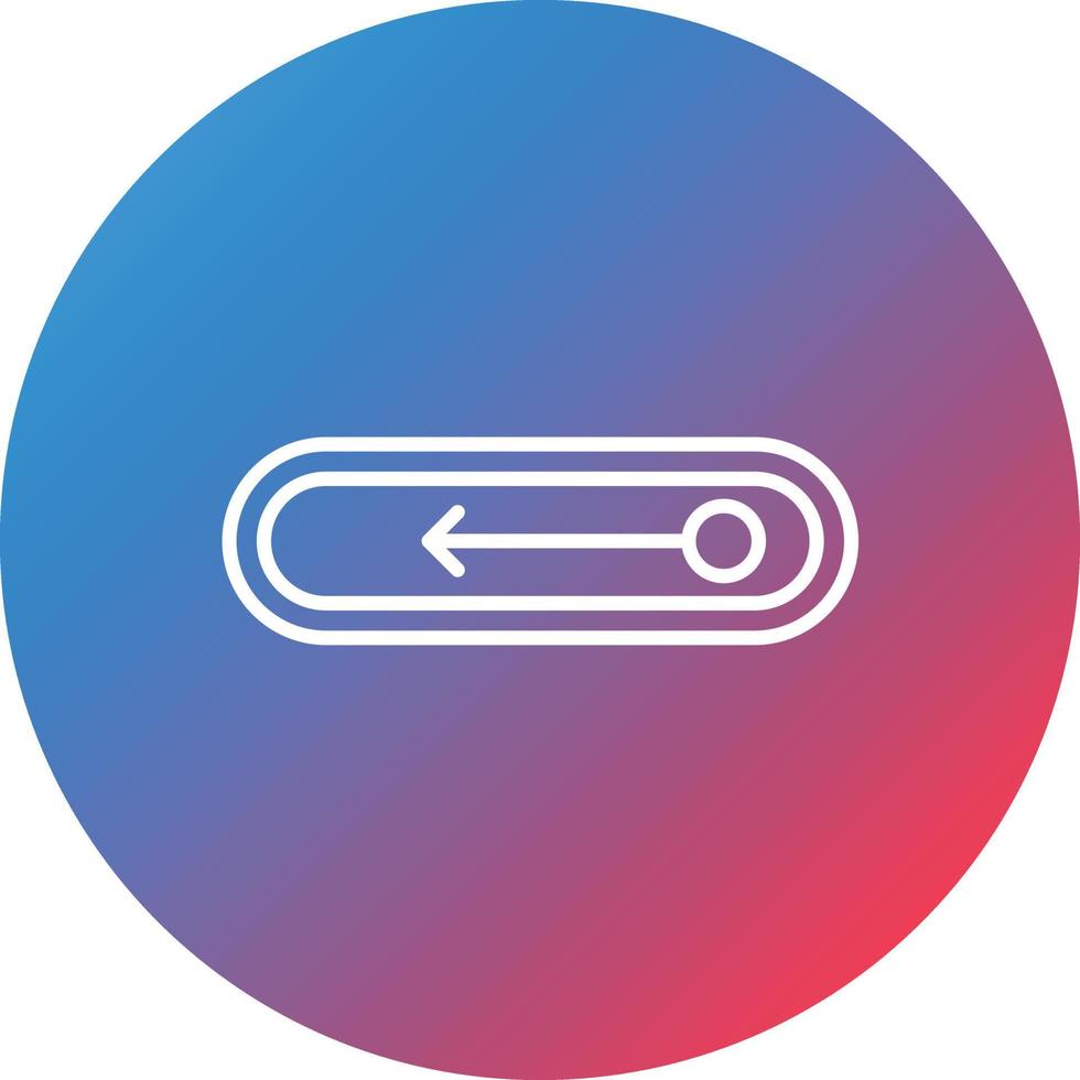 Enablement Line Gradient Circle Background Icon vector