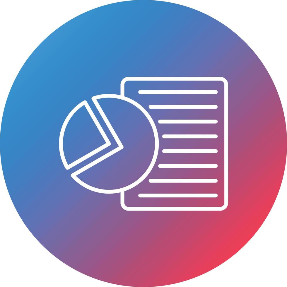Rapport Line Gradient Circle Background Icon vector