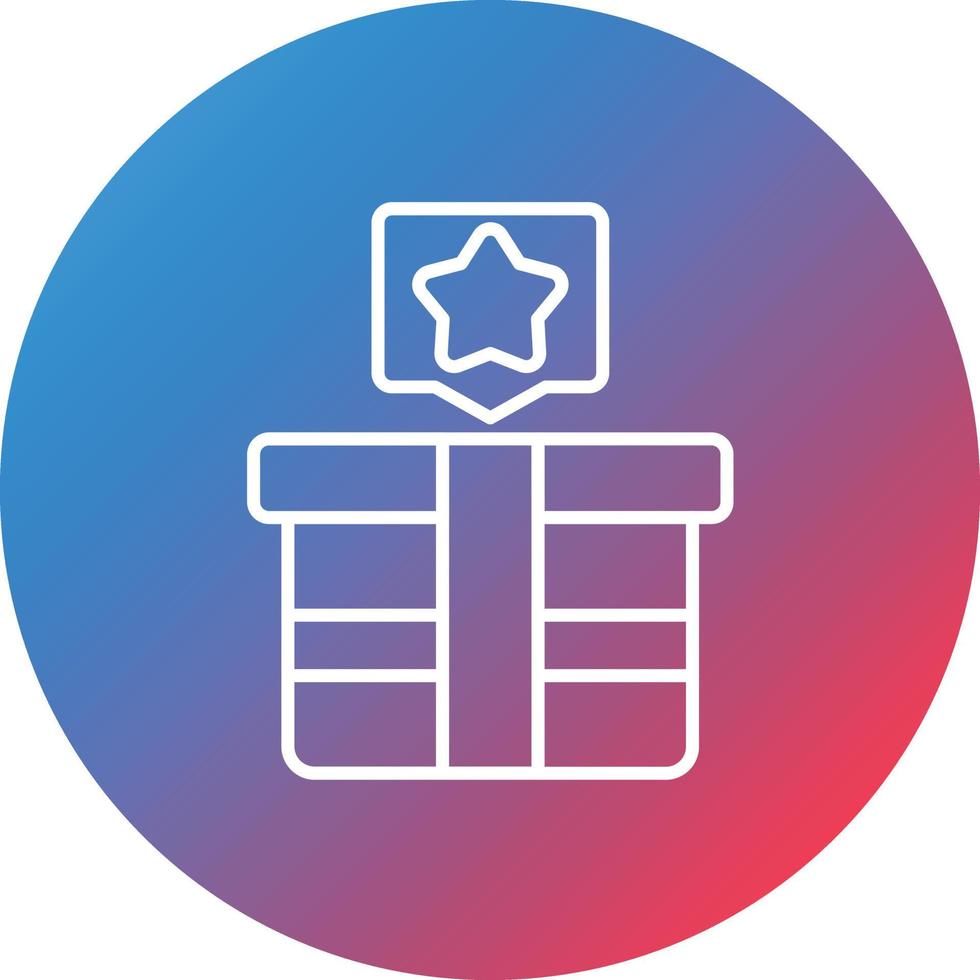 Exclusive Freebie Line Gradient Circle Background Icon vector