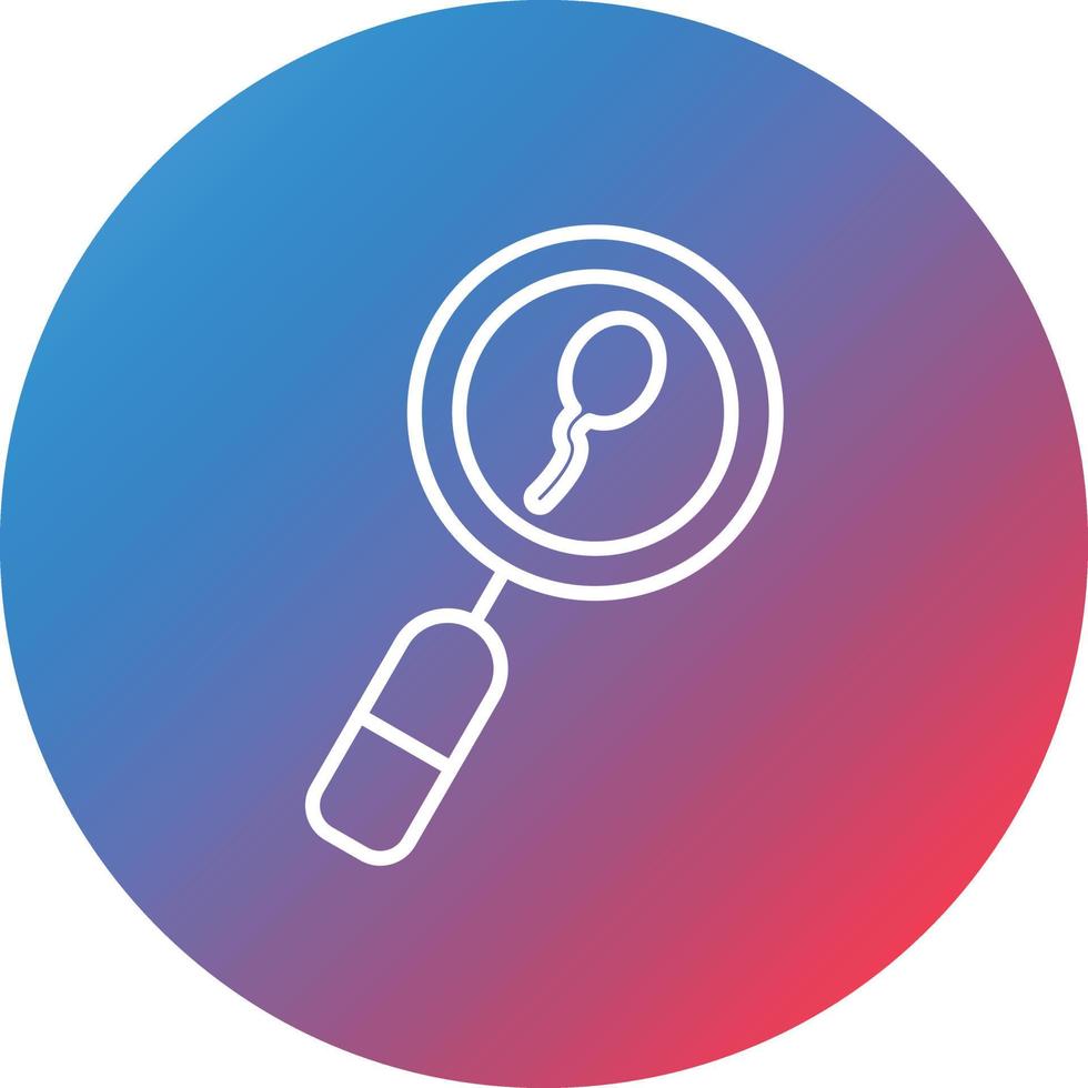 Reproduction Process Line Gradient Circle Background Icon vector