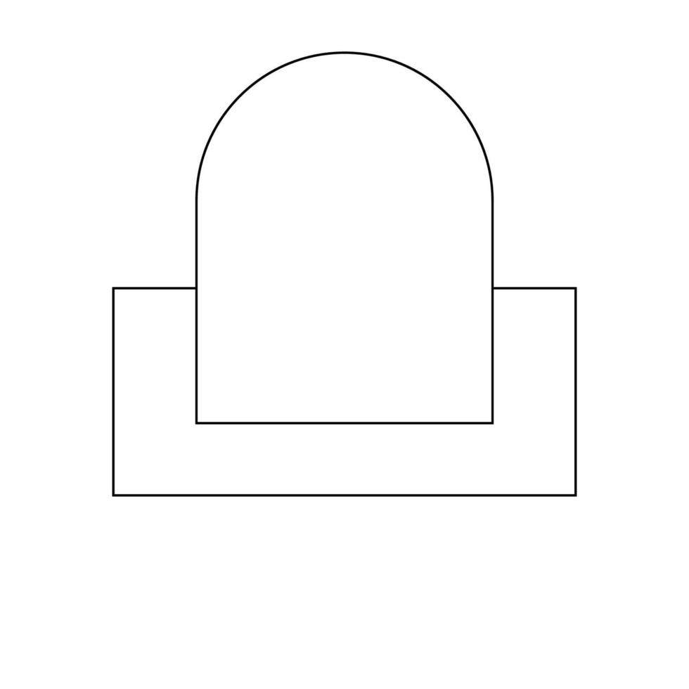 simple gate icon illustration design vector