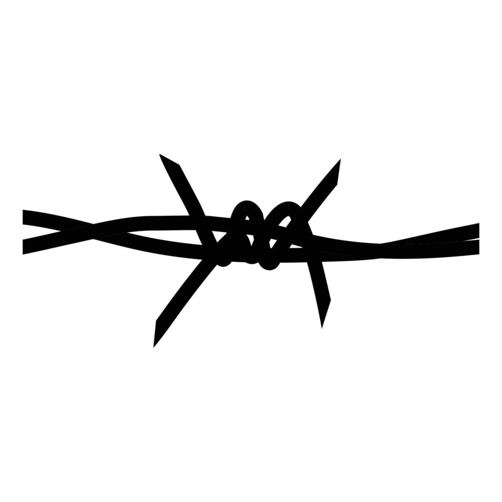 barbed wire icon illustration design vector