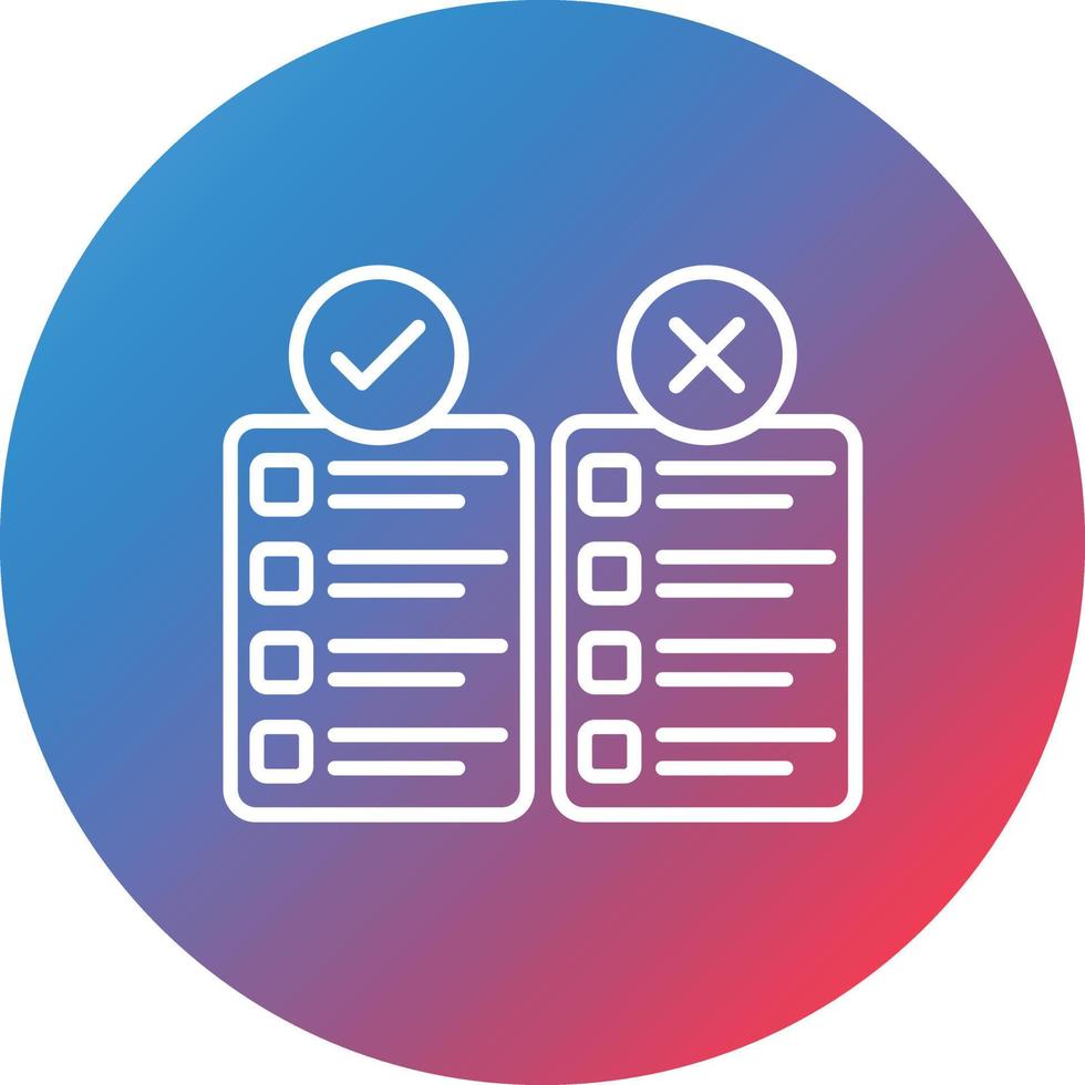 Copy Length Line Gradient Circle Background Icon vector