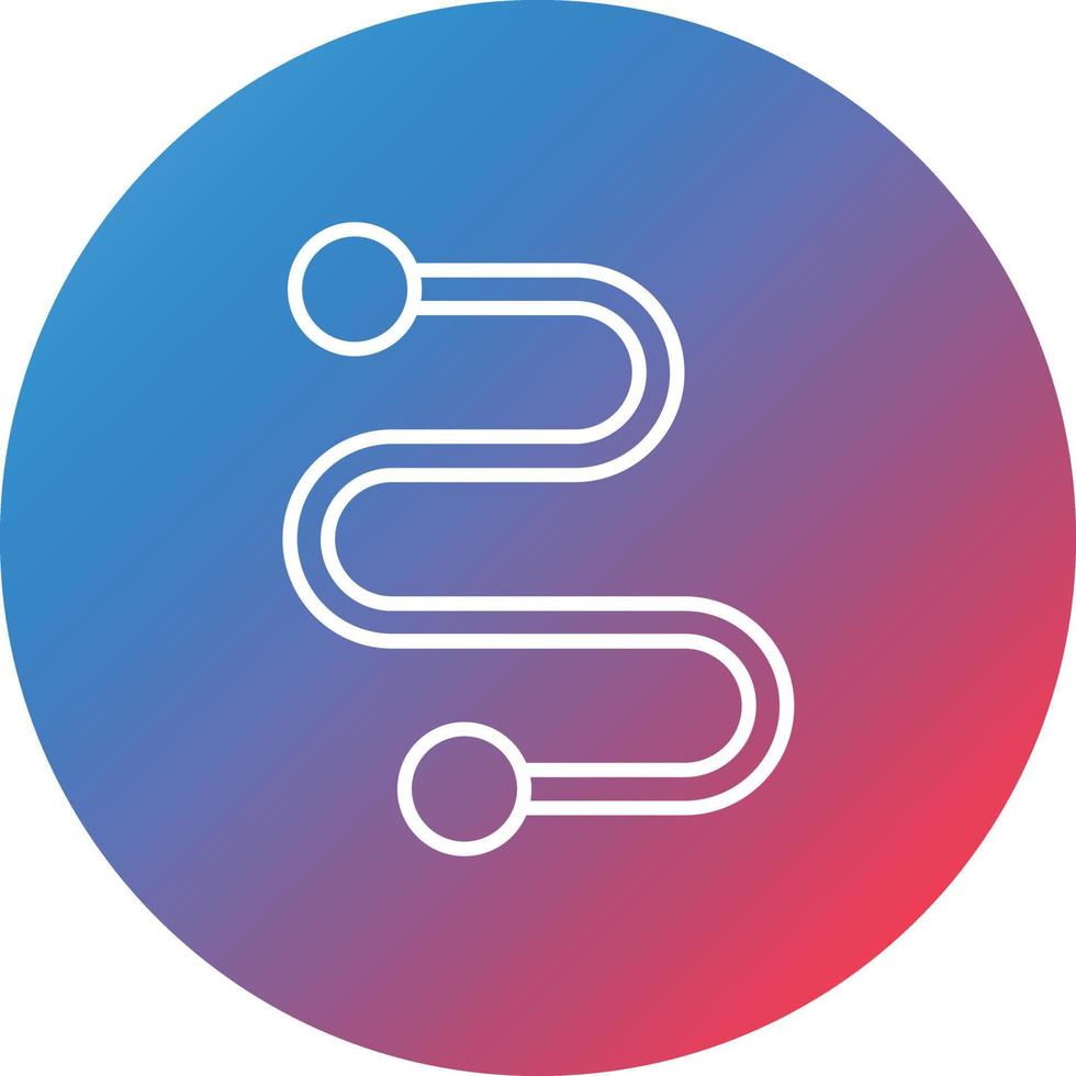 Segment Line Gradient Circle Background Icon vector