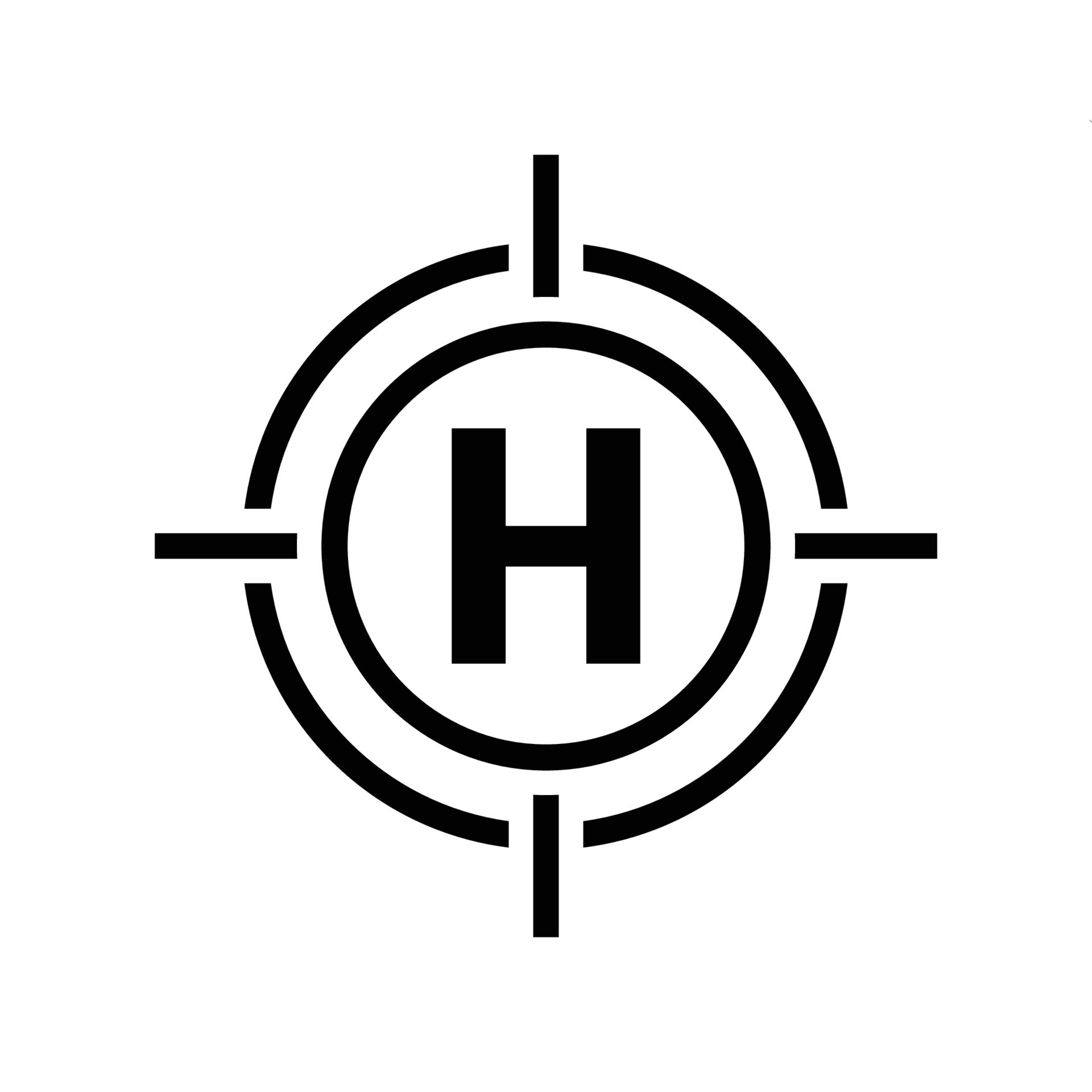 helicopter pad icon vektor 16831565 Vector Art at Vecteezy