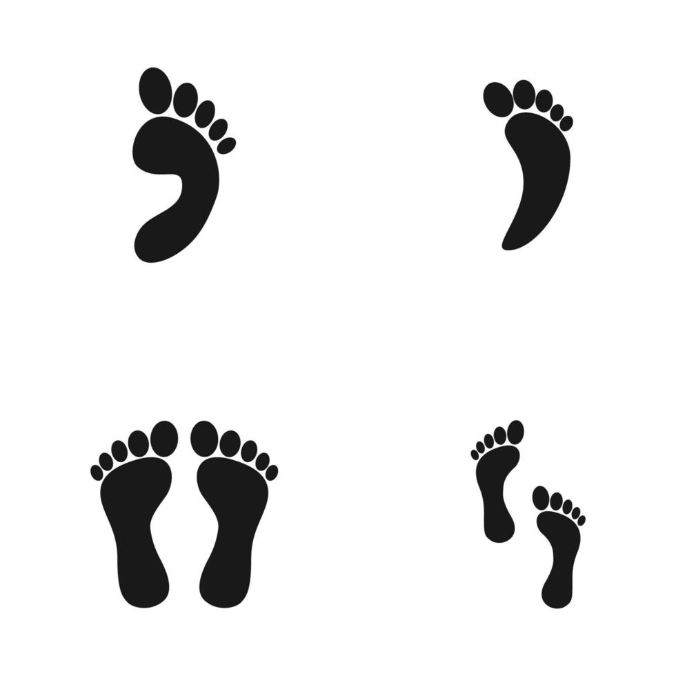 human footprint logo vektor vector