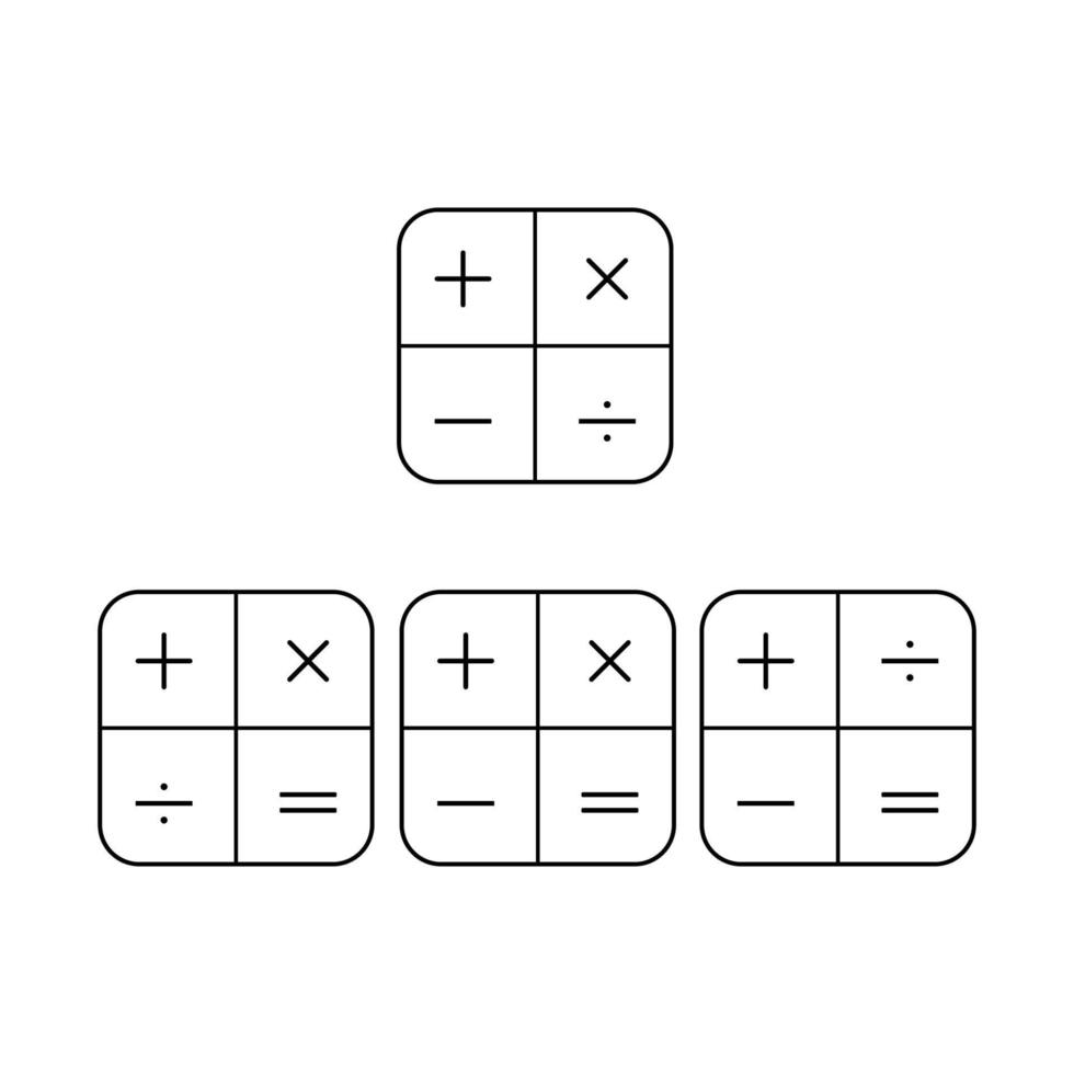 simple calculator icon illustration design vector