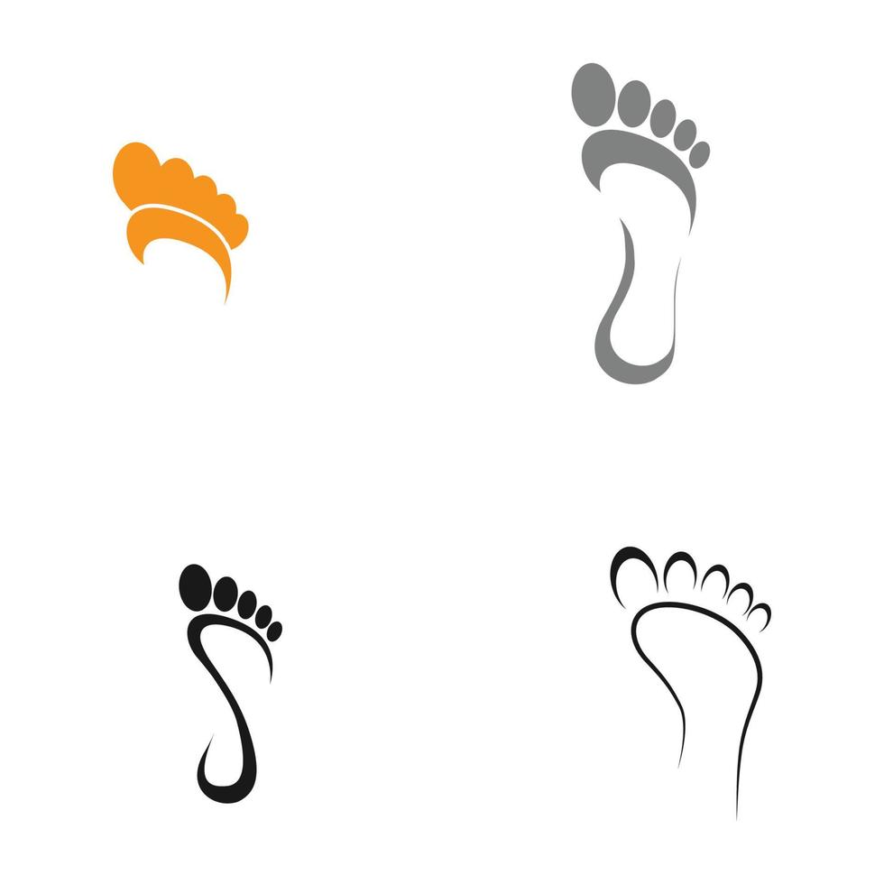 human footprint logo vektor vector
